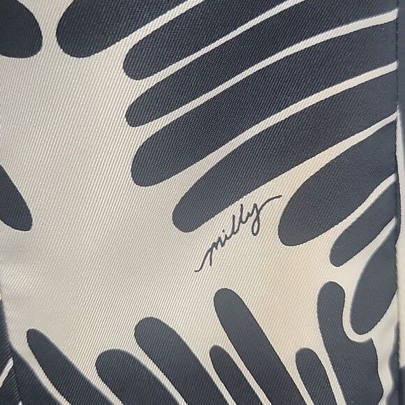 An Original Milly Of New York Elegant Black and Cream  Women's Top Size 2 - Picture 6 of 13